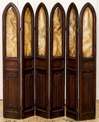 Antique Gothic Wood Screen