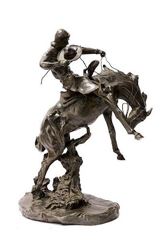 After C.M. Russell "Bronco Twister" Bronze