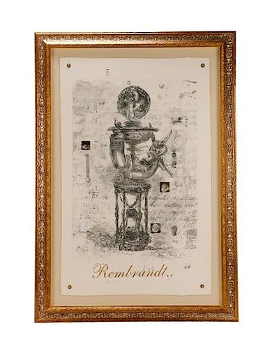 Valentin Popov, "Rembrandt Vase", Large Monotype