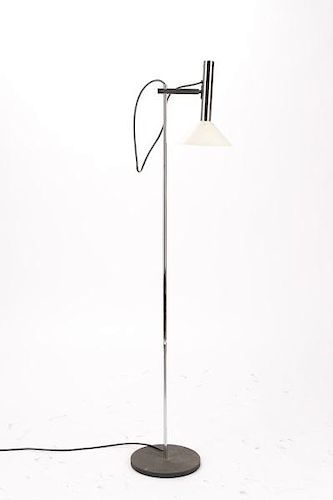 George Kovacs Chrome Floor Lamp, Labeled