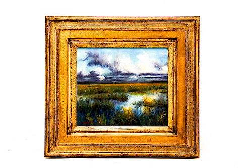 Steven Stelz, "The Marshes", Painting in Glass