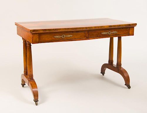 Continental Ormolu-Mounted Mahogany Writing Table