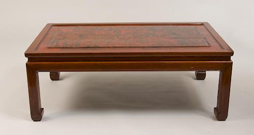 Chinese Red Lacquer Low Table