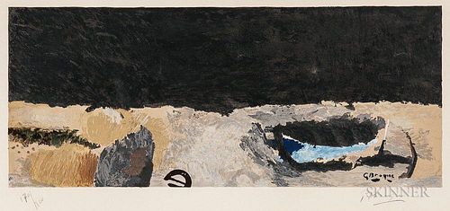 After Georges Braque (French, 1882-1963)      La barque sur la grève