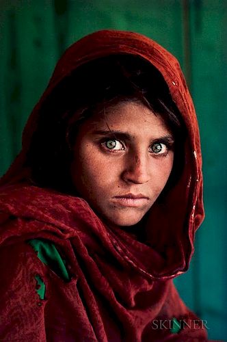 Steve McCurry (American, b. 1950)      Afghan Girl (Sharbat Gula), Refugee Camp, Pakistan