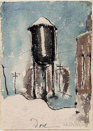 Arthur Garfield Dove (American, 1880-1946)      Lehigh Water Tower