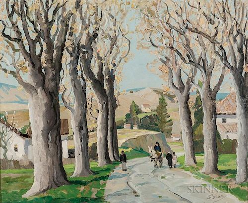 Anthony Thieme (American, 1888-1954)      Sycamore Trees, No. 10, Carretera Málaga