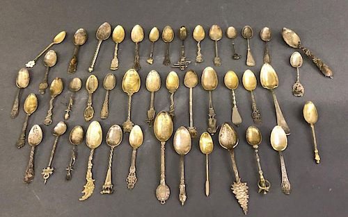 Forty-three Souvenir Spoons