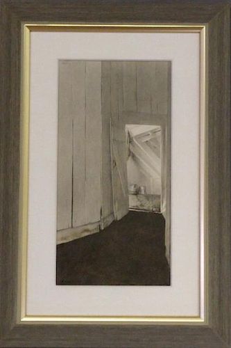 Andrew Wyeth Hand Signed Print "Cooling Shed"