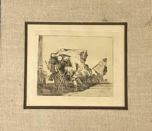 Unframed Francisco Goya Etching