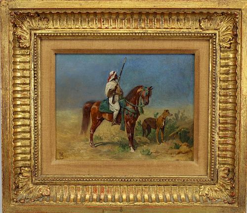 Signed, 19th Century Orientalist Figure on Horse
