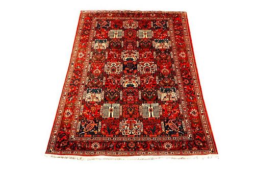 Hand Woven Persian Room Sized Rug - 6' 4" x 9' 7"