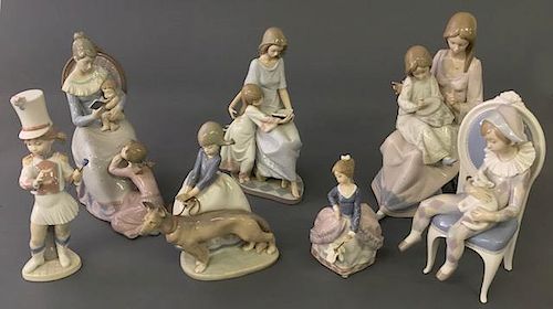 Seven Lladro Porcelain Figurines