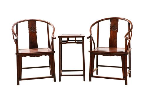 Pair, Chinese Ming Style Parlor Set