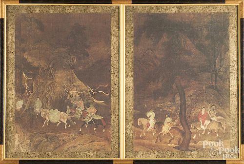 Chinese printed panel of the Tribute Horse
