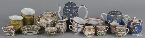 Group of export porcelain teawares.