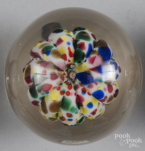 Millville, New Jersey mushroom footed paperweight