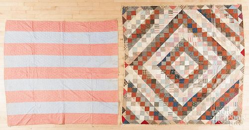 Bar quilt, together with another quilt