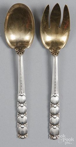 Tiffany & Co. sterling silver salad fork and spoon