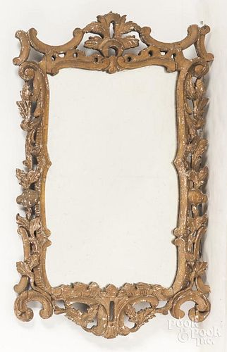English giltwood mirror, 18th/19th c., 33 1/2'' h.