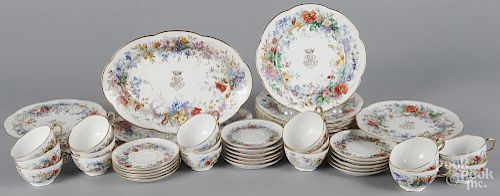 French porcelain service, marked Jacquel