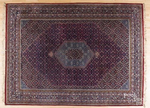 Indian Bidjar style carpet, 12' x 9'.