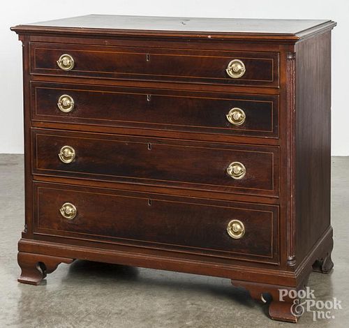Pennsylvania Chippendale mahogany chest of drawers