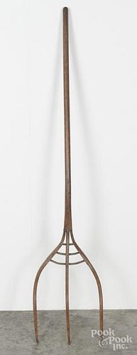 Antique pitchfork, stamped W. Bleis