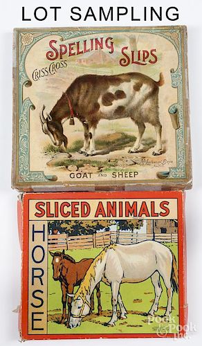 Collection of Sliced Animal spelling puzzles