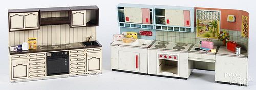 Three-piece Wolverine tin lithograph kitchen