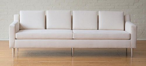 Dunbar Style Muslin Upholstered Sofa