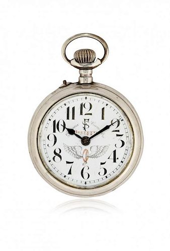 Key-less pocket watch for the Ferrovie dello Stato (State Railways), early 20th  century