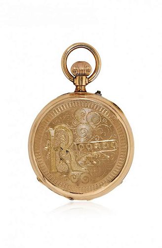 Two gold pocket watches, end of 19th century
