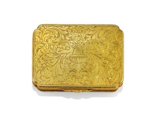 YELLOW GOLD SNUFF BOX