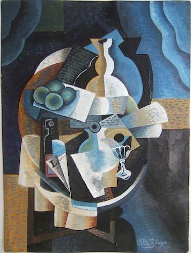 Jean Metzinger (1883-1956), attr. Cubist Painting