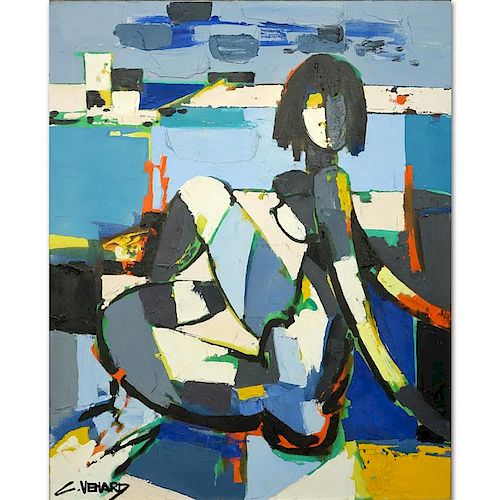 Claude Venard, French (1913-1999) Oil on canvas "Nude" Signed lower left.