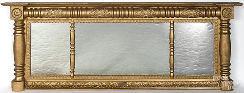 Sheraton overmantle mirror, ca. 1835.