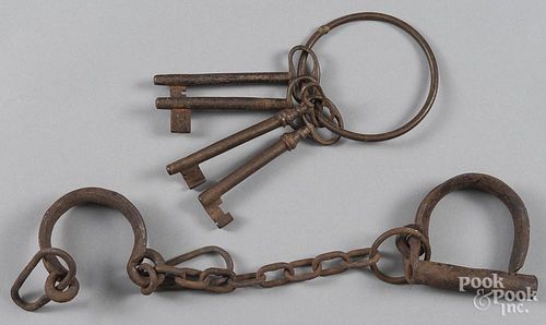 Set of iron shackles
