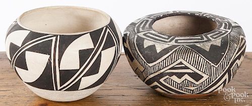 Two Acoma pottery bowls