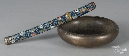 Japanese bronze bowl