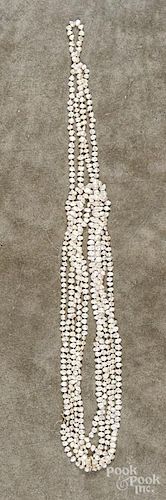 Five strand freshwater pearl necklace