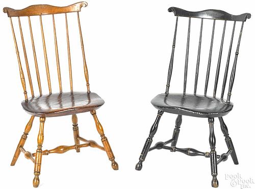 Two Lancaster, Pennsylvania fanback Windsor chair