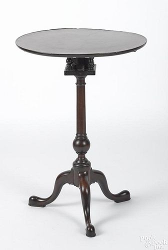 Philadelphia Queen Anne mahogany candlestand
