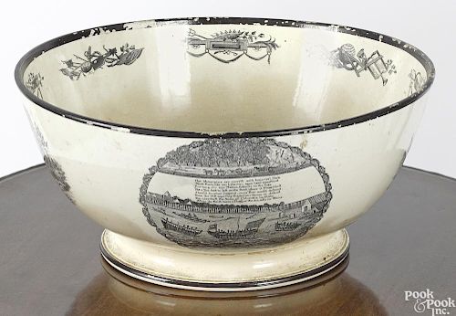 Large Liverpool Herculaneum bowl