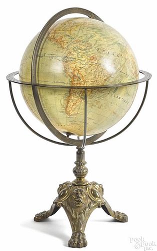 Floor standing terrestrial globe