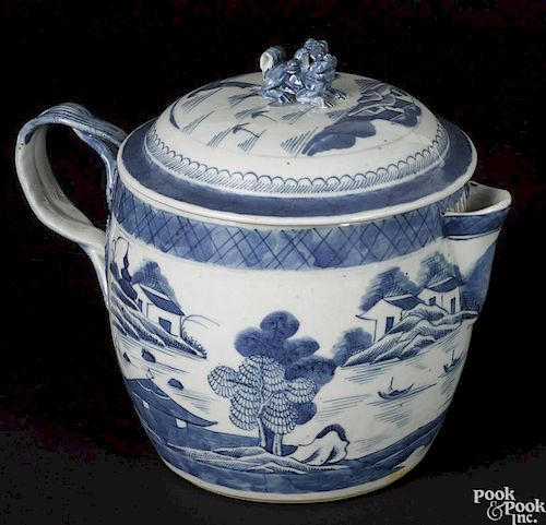 Chinese export porcelain Canton cider pitcher