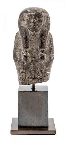 An Egyptian Stone Ushabti of Wedjarenes