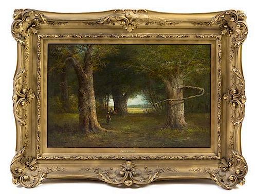 * A. L. Zimm, (19th Century), Forest Scene with Figures