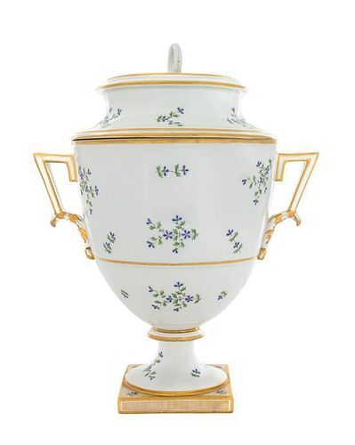 A Vienna Porcelain Fruit Cooler Height 13 3/4 inches.