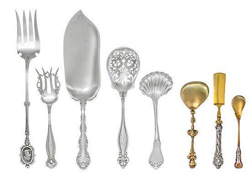 * A Collection of Silver Flatware Articles